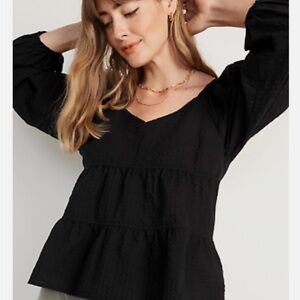 V-Neck puffed Sleeve Bohemian Top